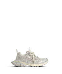 3XL Fishnet Sneakers - Eggshell & Crystal