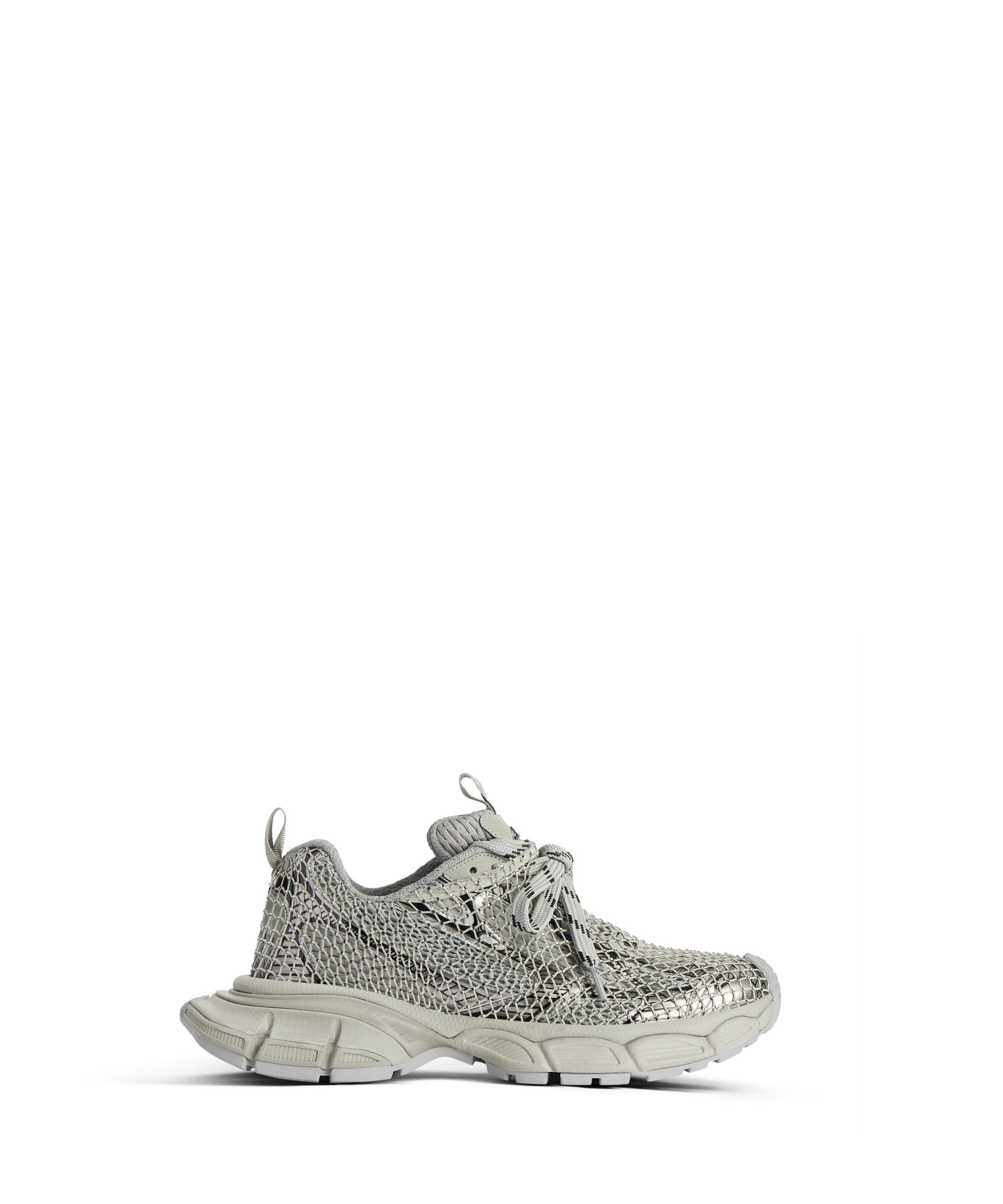 3XL Fishnet Sneakers - Grey