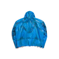 Hooded Biker Jacket - Blue