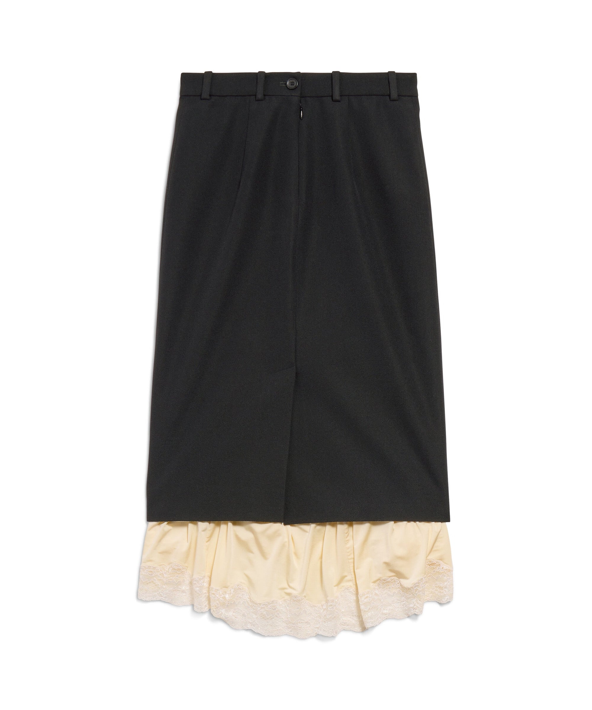 Lingerie Tailored Skirt - Black
