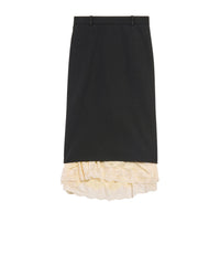Lingerie Tailored Skirt - Black