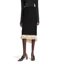 Lingerie Tailored Skirt - Black