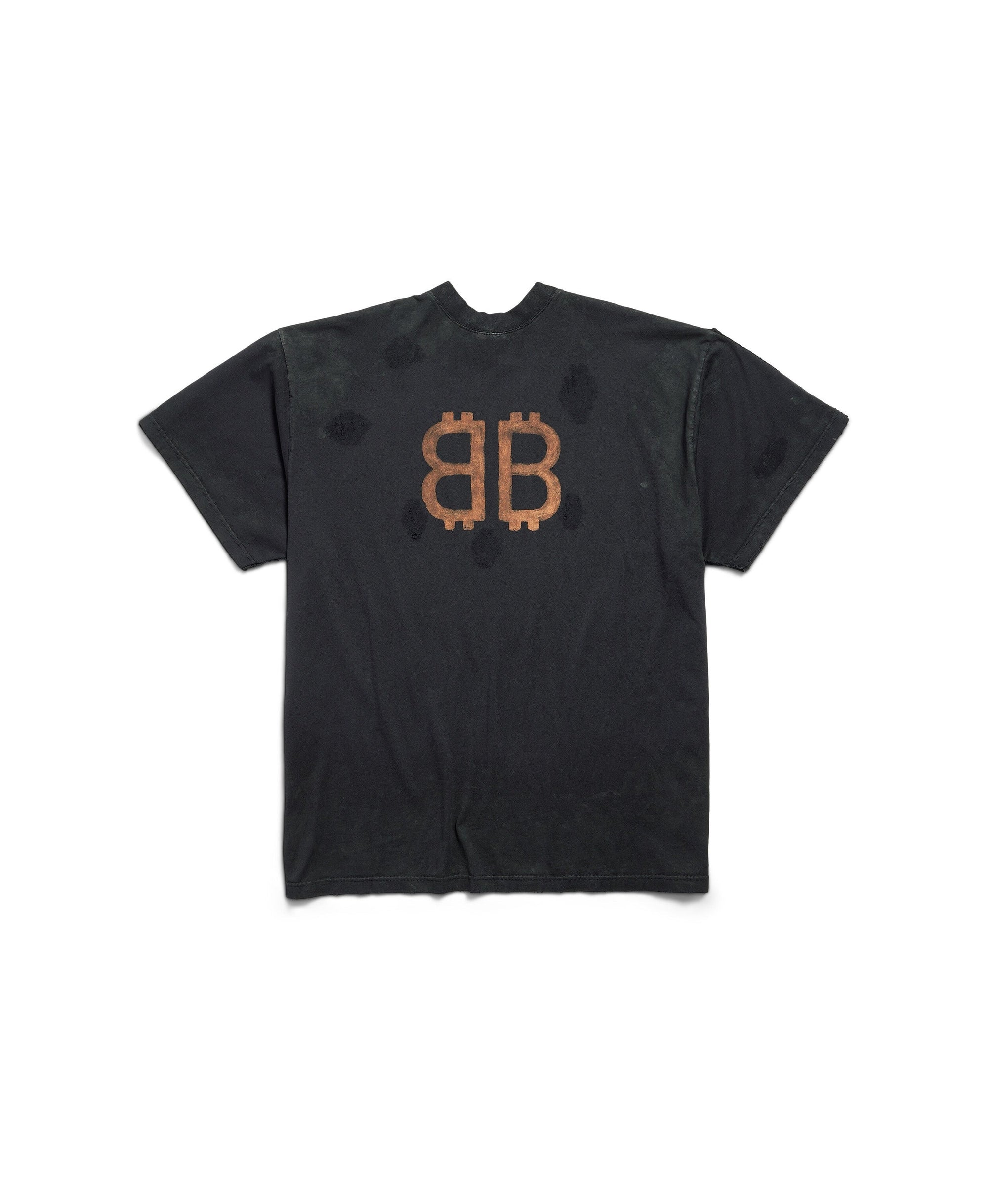 Paris Moon Double Front T-Shirt Oversized - Wash Black & Wash Black