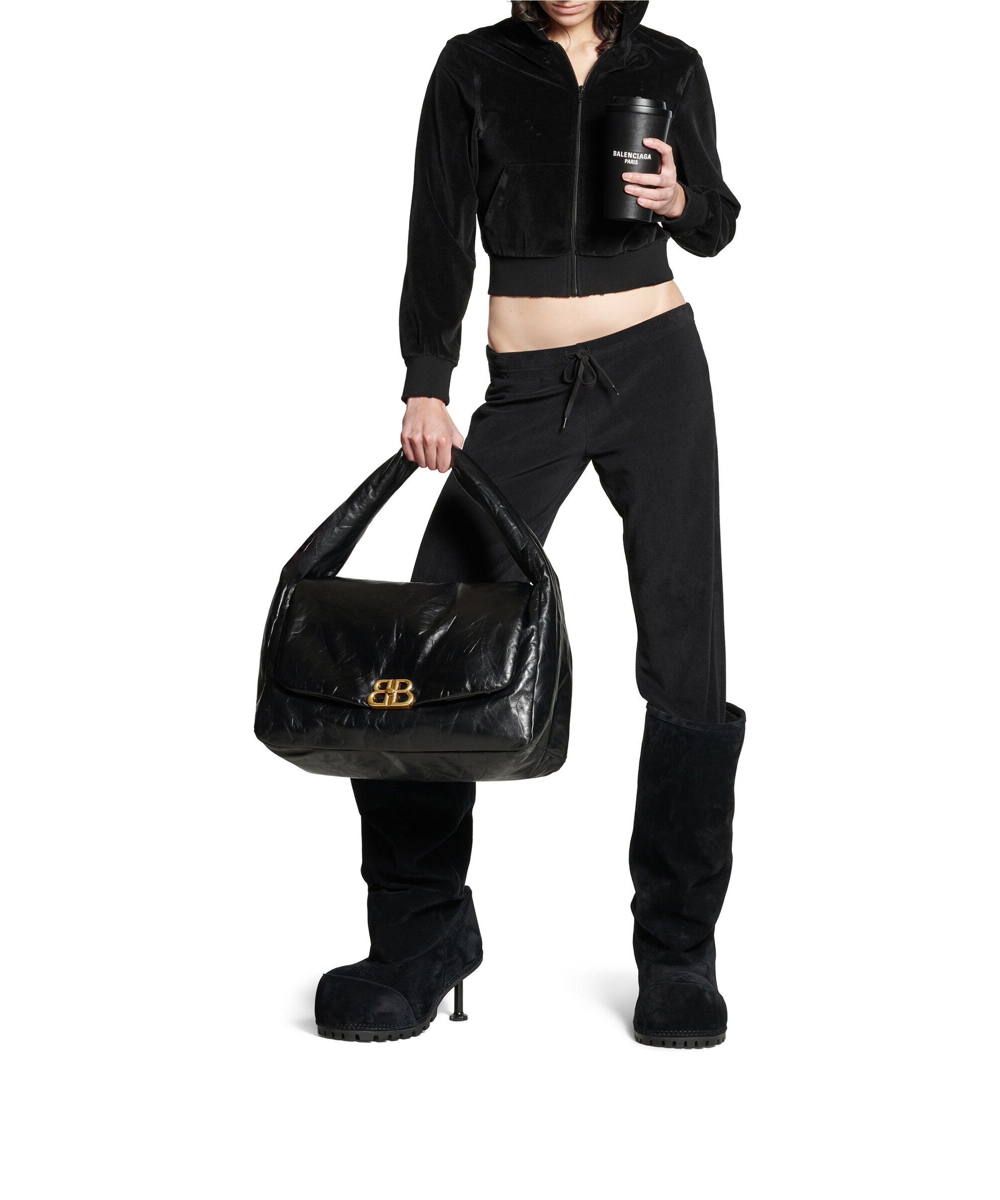 Monaco Large Sling Bag - Black