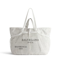 24/7 Large Tote Bag Dirty Effect - White & & Black