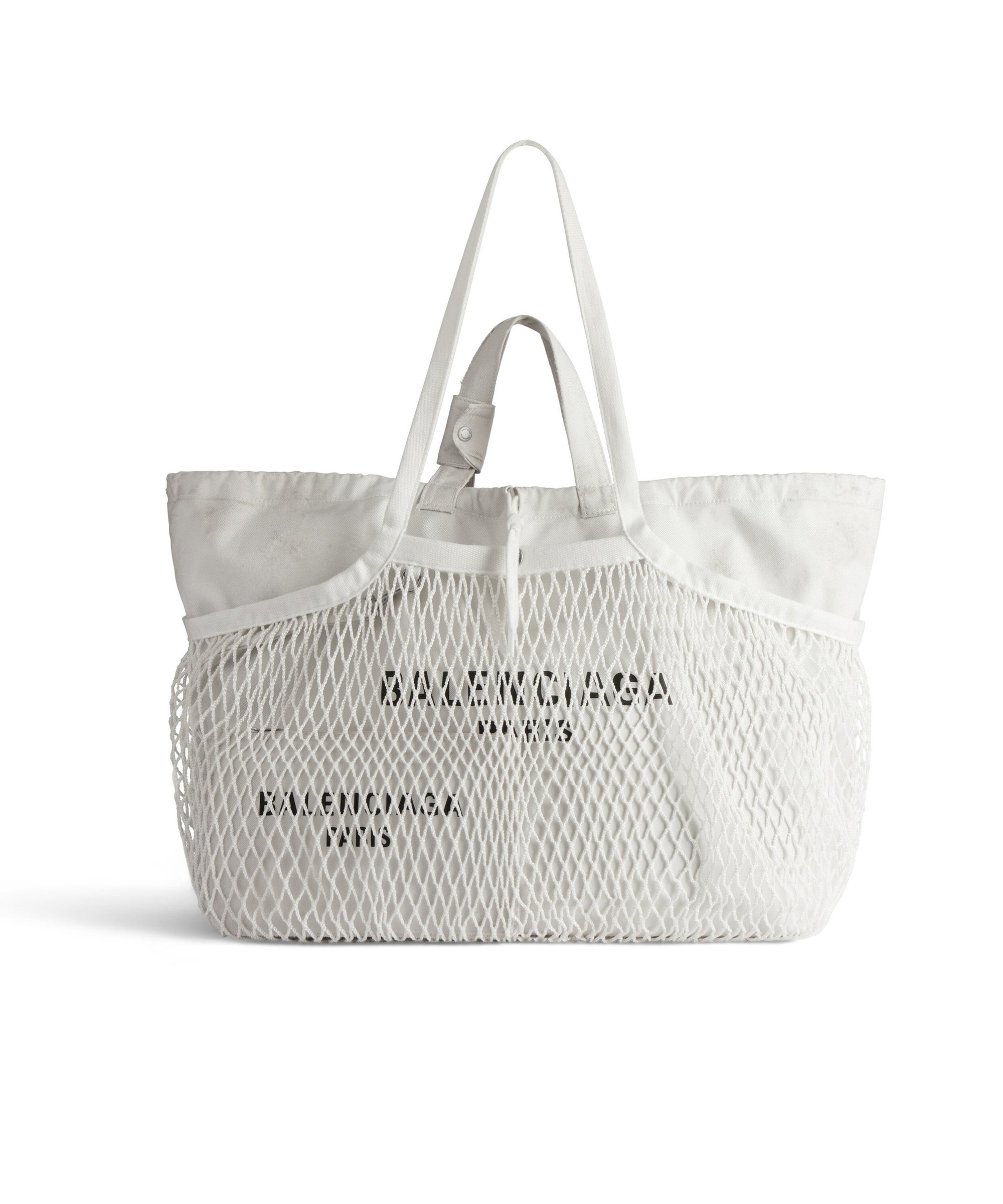 24/7 Large Tote Bag Dirty Effect - White & & Black