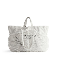24/7 Large Tote Bag Dirty Effect - White & & Black