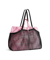 24/7 Large Tote Bag - Pink & Black & White
