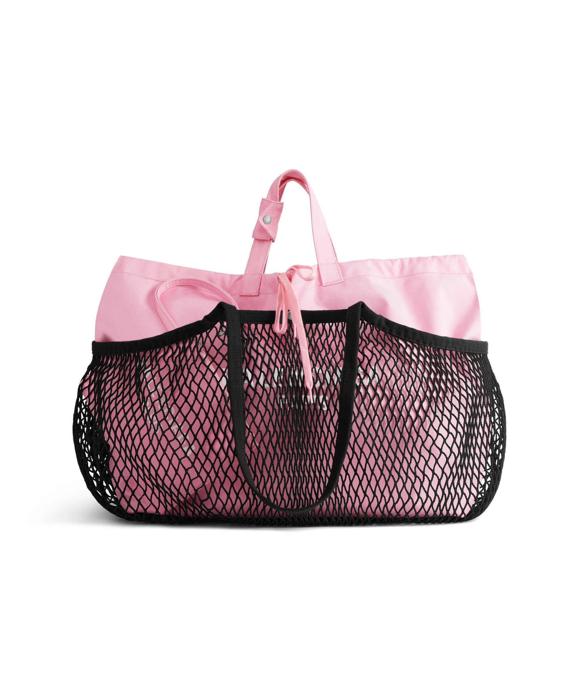 24/7 Large Tote Bag - Pink & Black & White