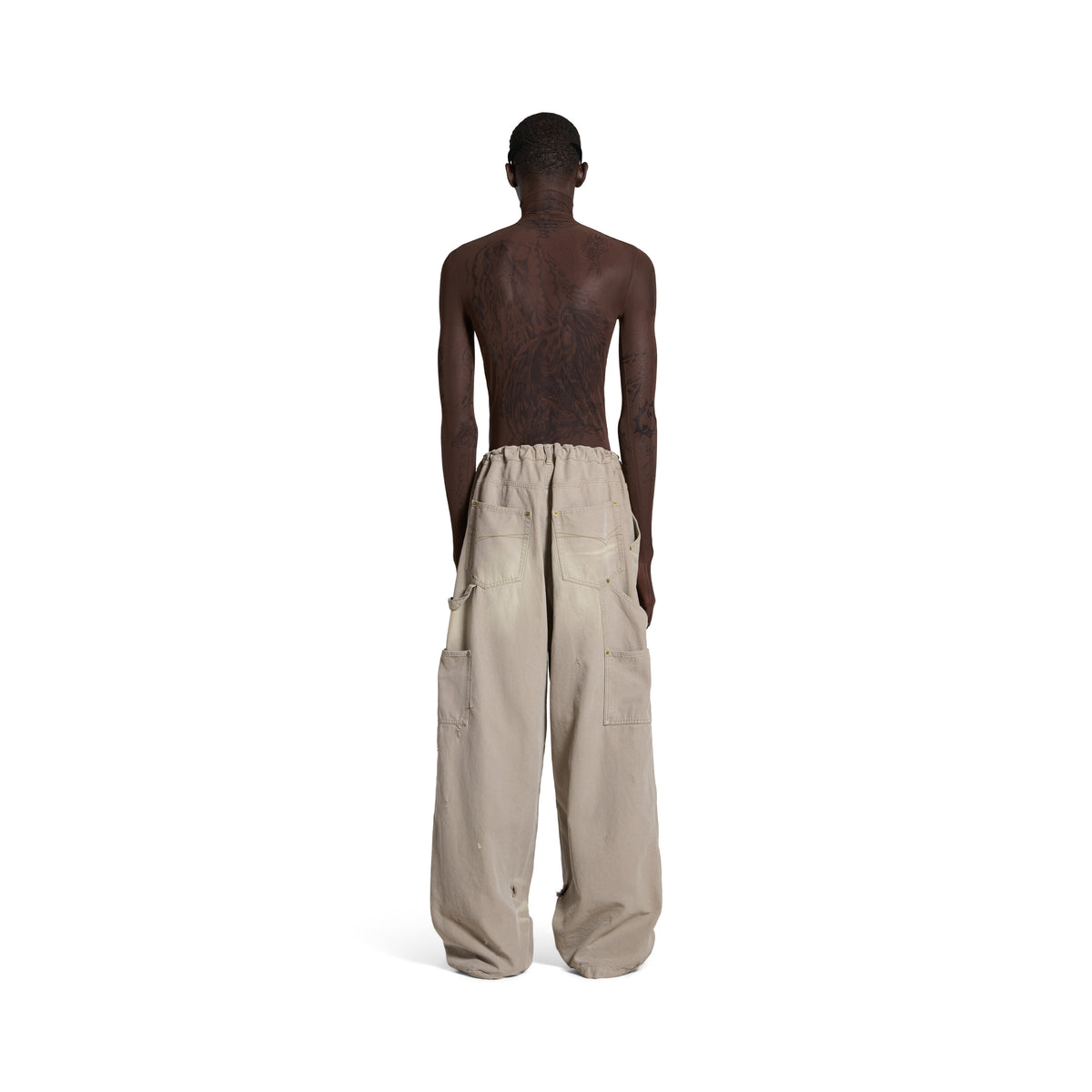 Double Knee Pants - Sand Beige