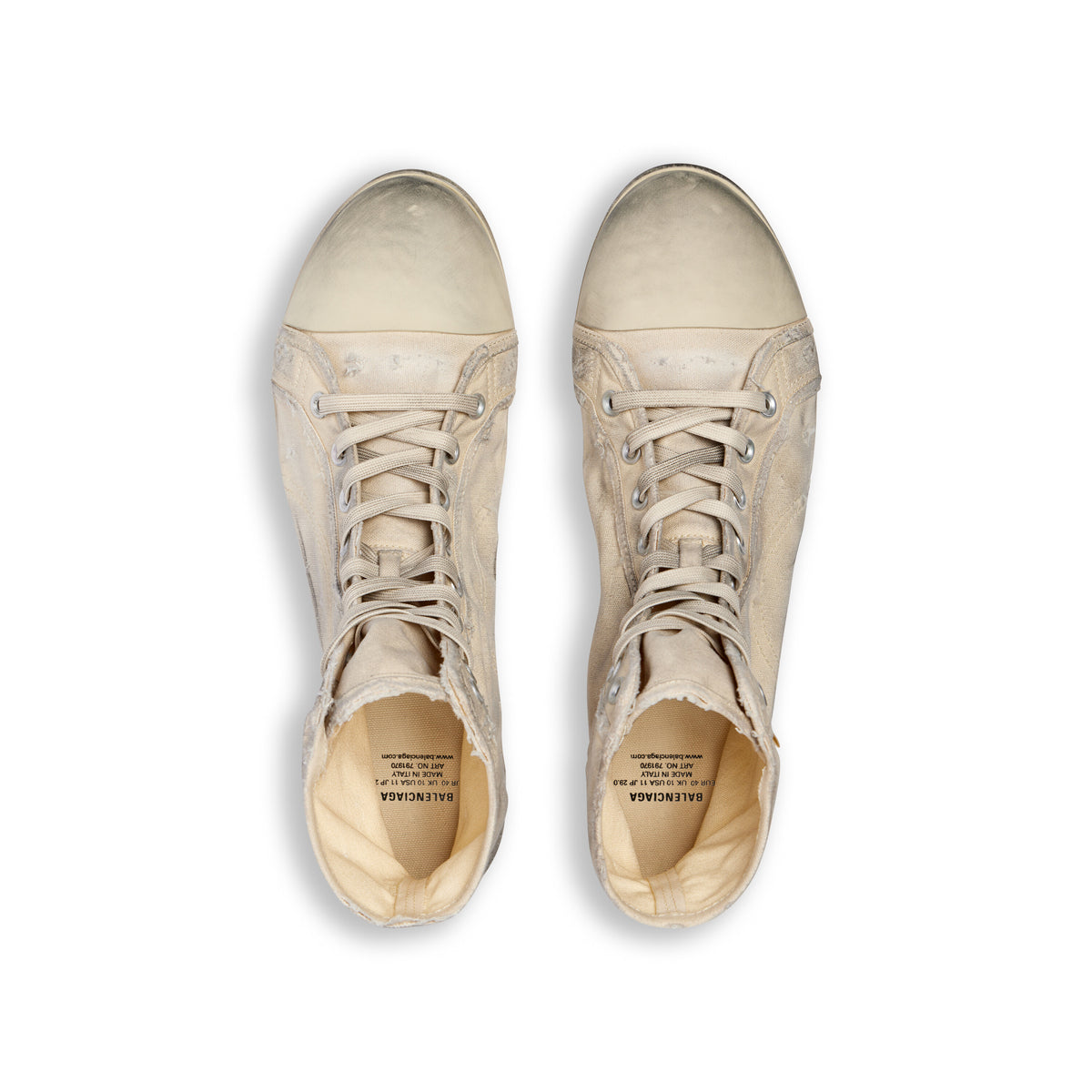 Paris Ultra Flat High Top Sneakers - White