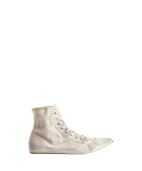 Paris Ultra Flat High Top Sneakers - White