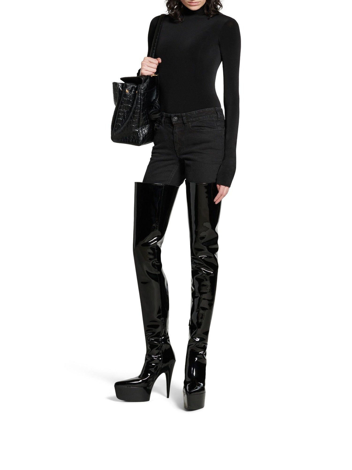 Sunset 150mm black 150mm Boots - Black