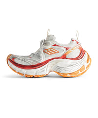 10XL Sneakers - White & Red & Orange