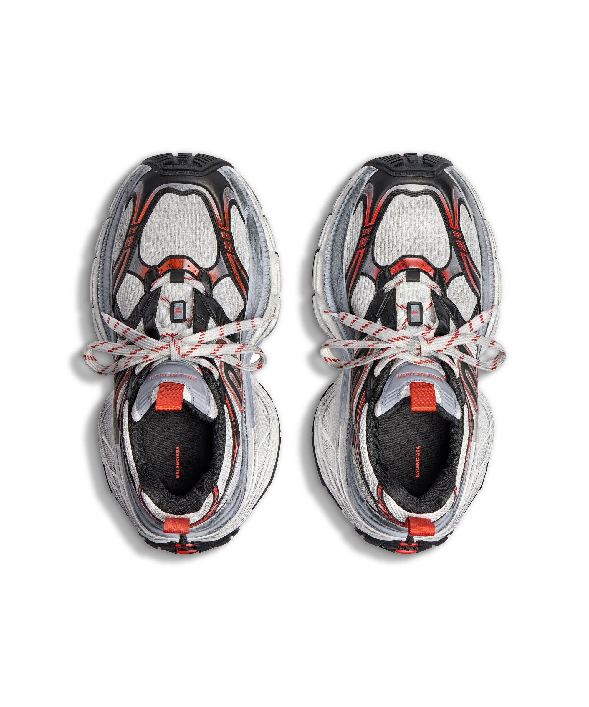 10XL Sneakers - Grey & White & Red