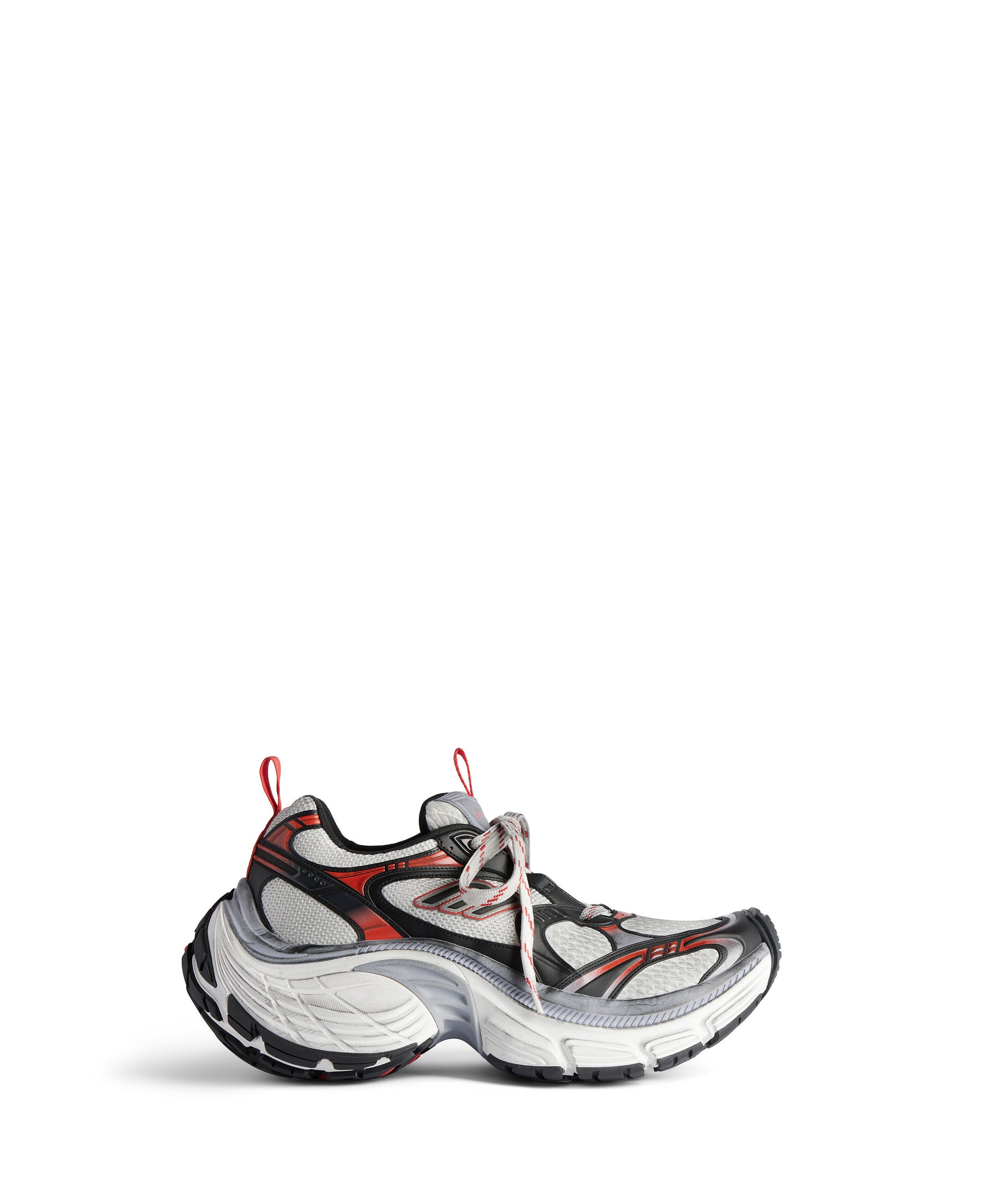 10XL Sneakers - Grey & White & Red