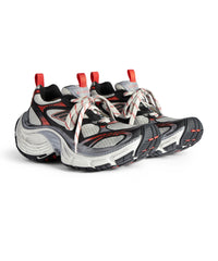 10XL Sneakers - Grey & White & Red