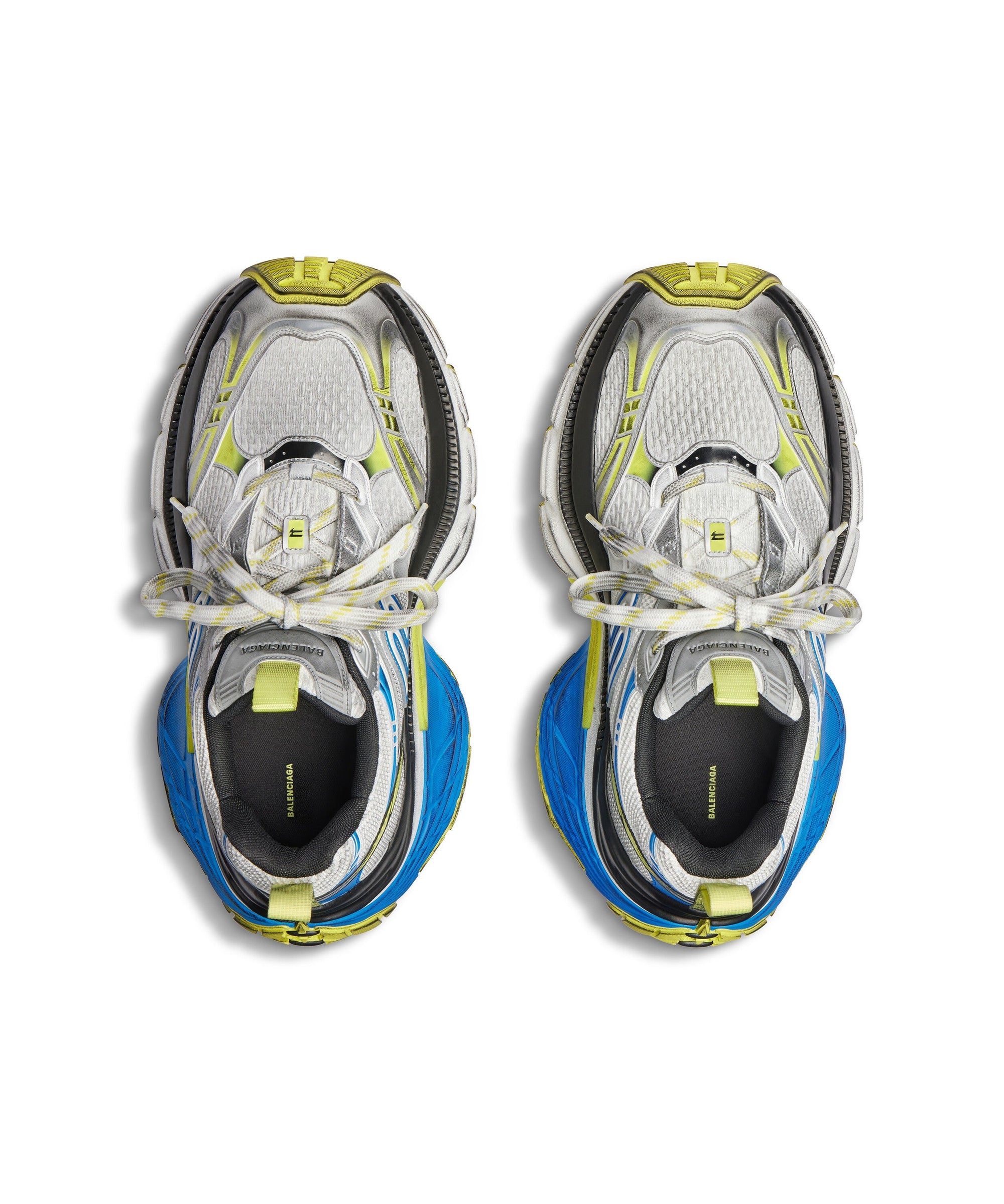 10XL Sneakers - WhIte & Fluoyel & Blue & Black