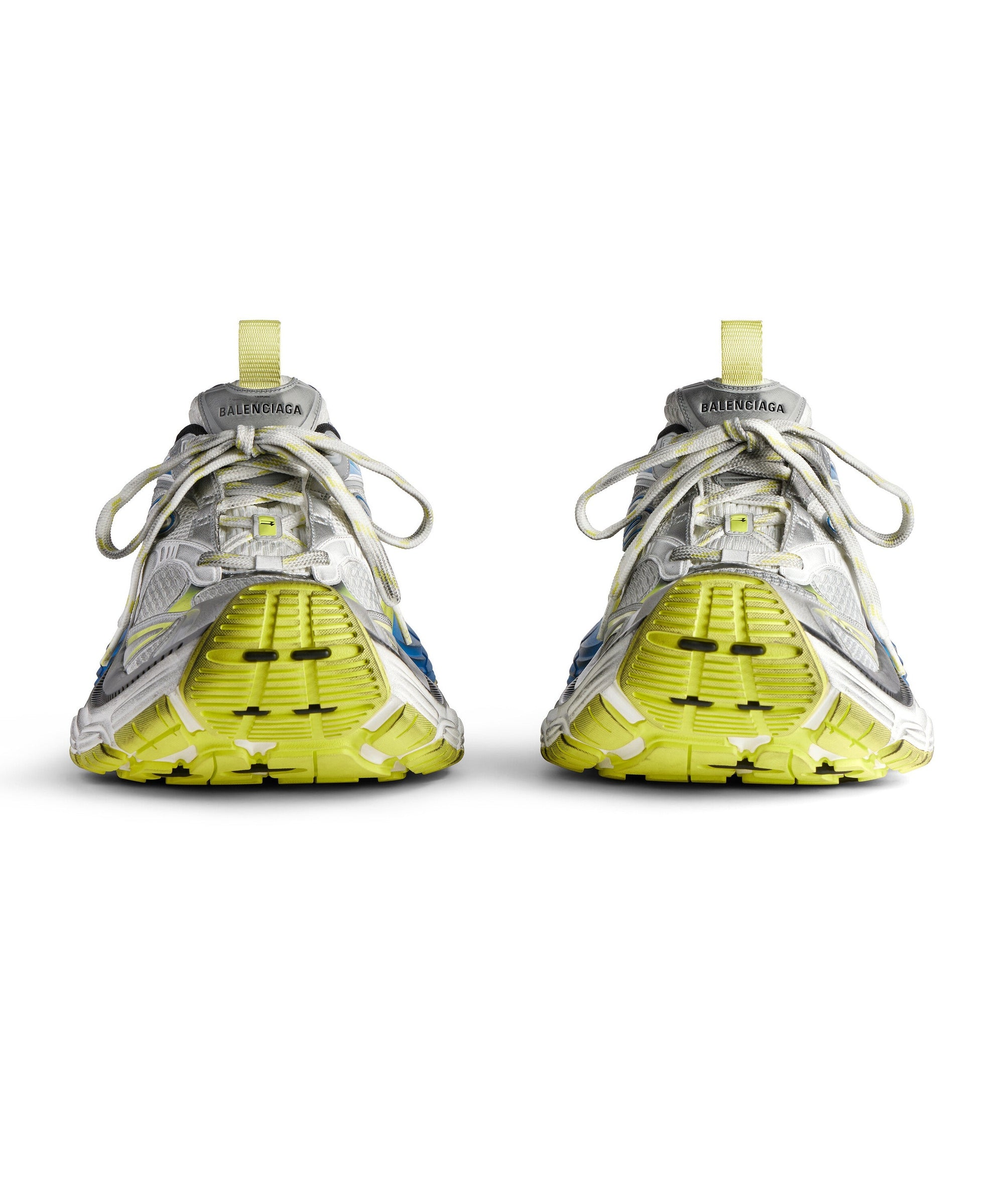 10XL Sneakers - WhIte & Fluoyel & Blue & Black