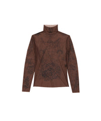 Tat Long Sleeve Top - Dark Brown