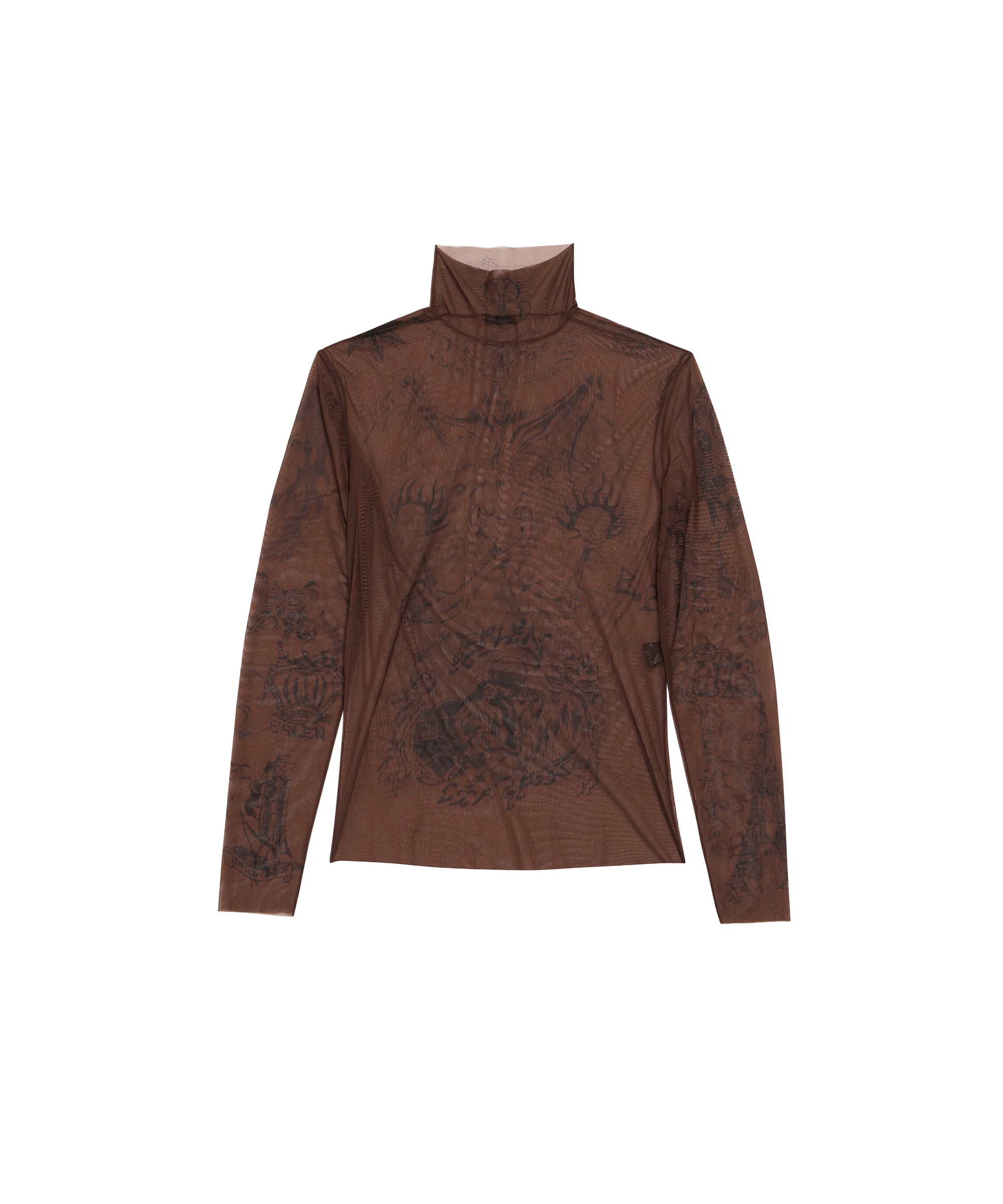 Tat Long Sleeve Top - Dark Brown