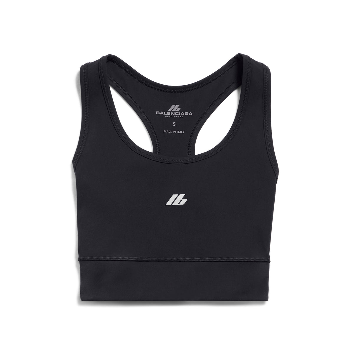Activewear Sports Bra - Black & Reflective