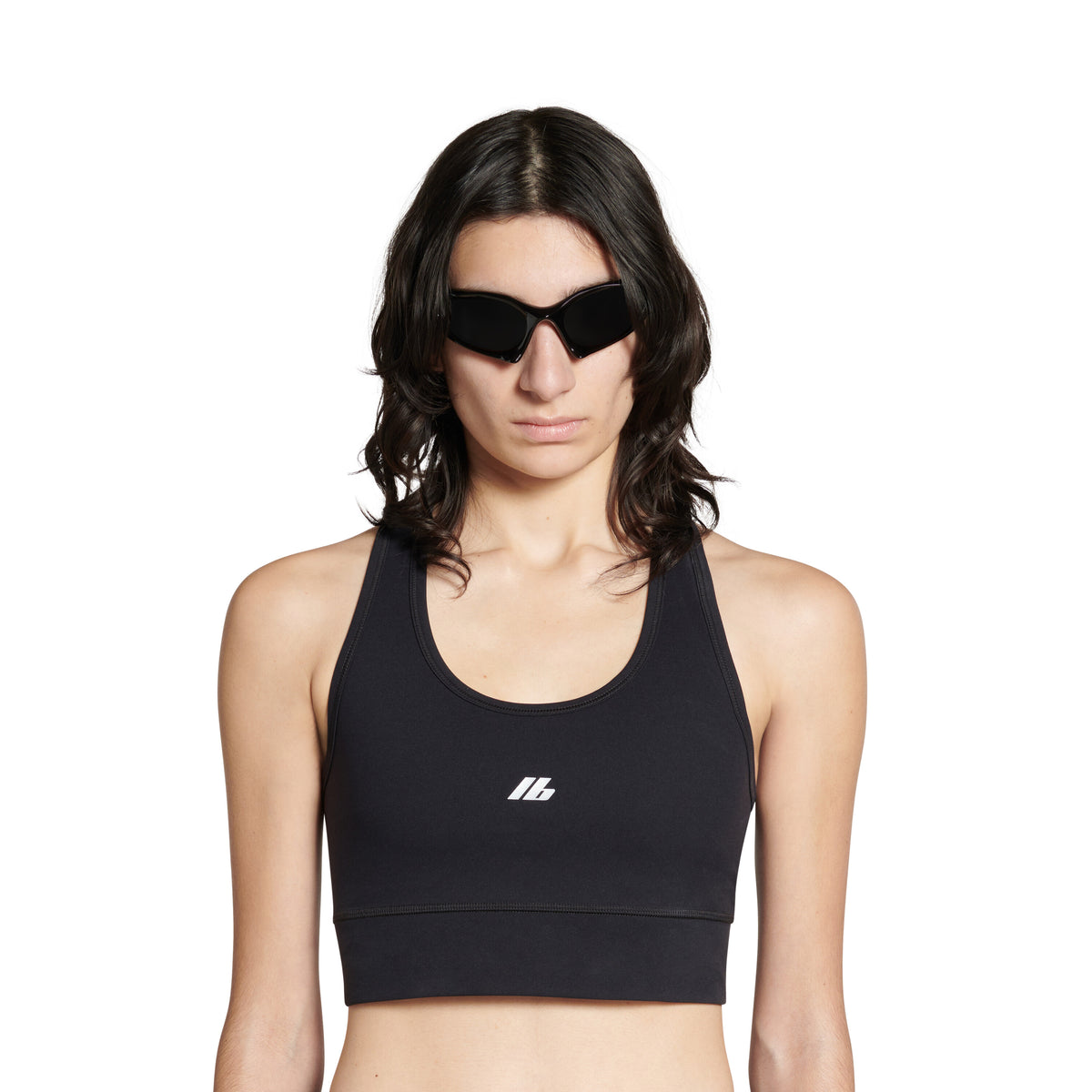 Activewear Sports Bra - Black & Reflective