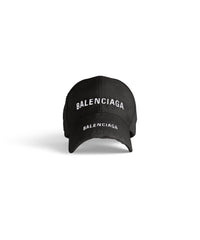 Balenciaga Double Logo Cap - Washed Blue & White