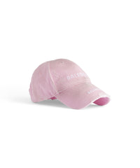 Balenciaga Double Logo Cap - Light Pink & White
