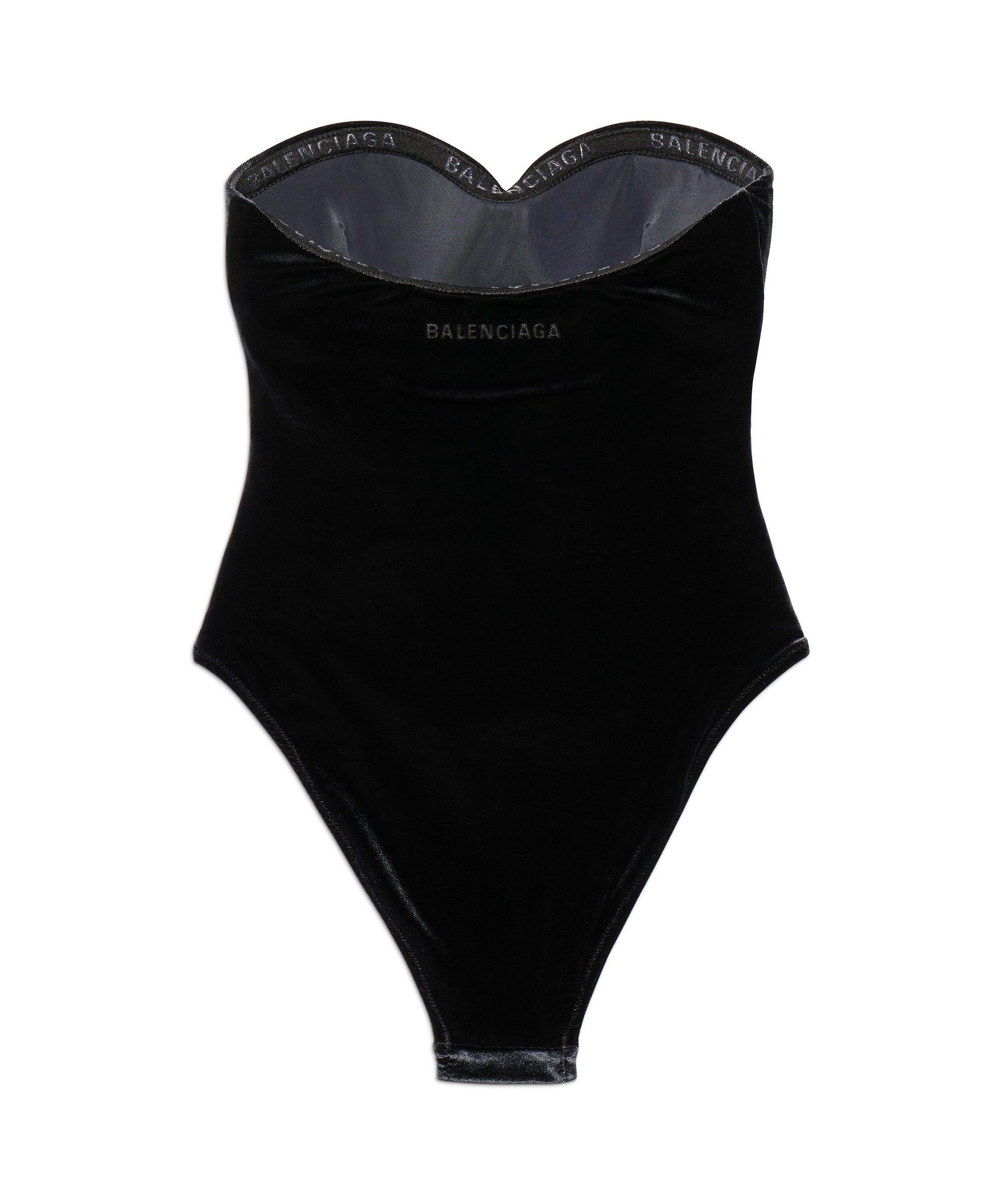 Sweetheart Neck Swimsuit - Black