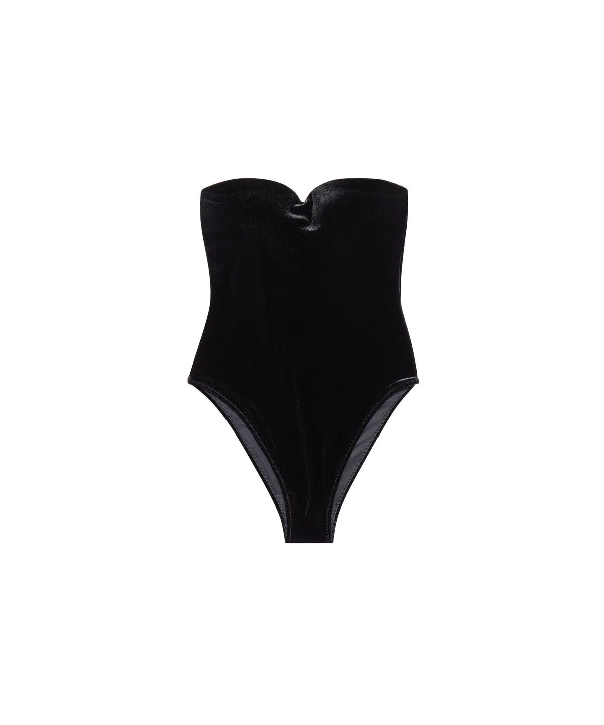 Sweetheart Neck Swimsuit - Black