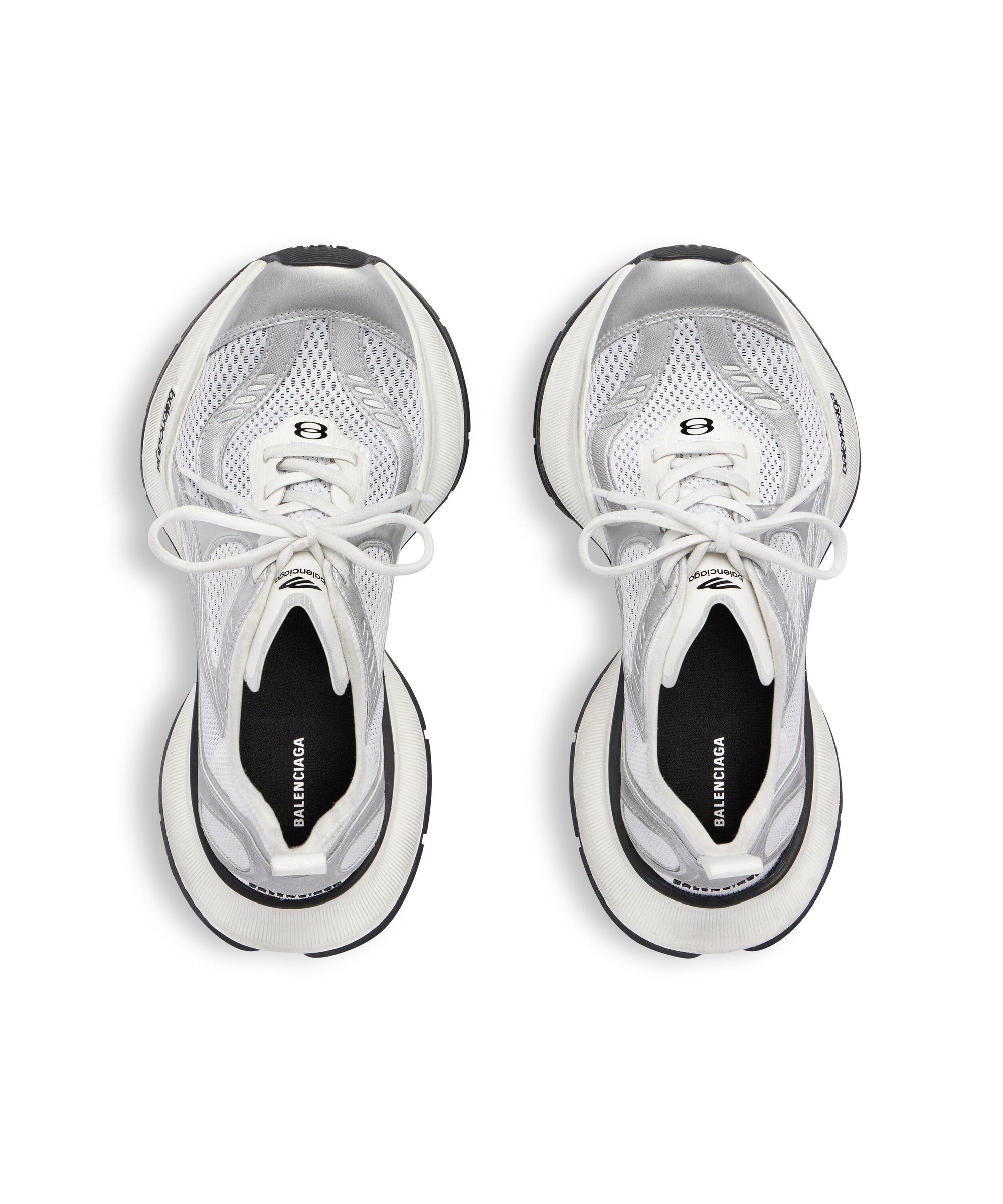 Circuit Sneakers - White & Silver