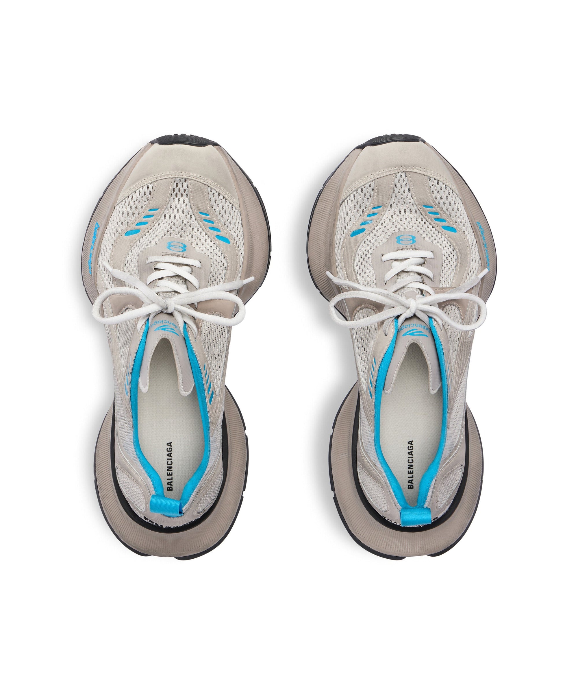 Circuit Sneakers - Beige Mix & Blue