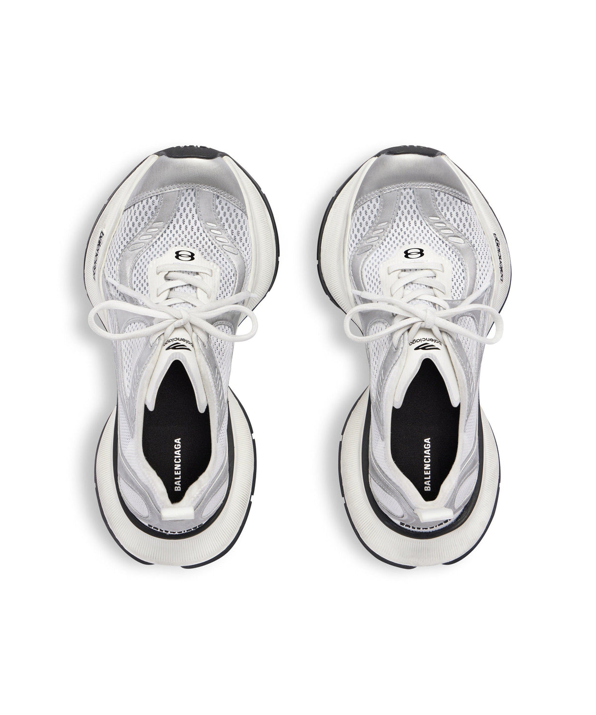 Circuit Sneakers - White & Silver