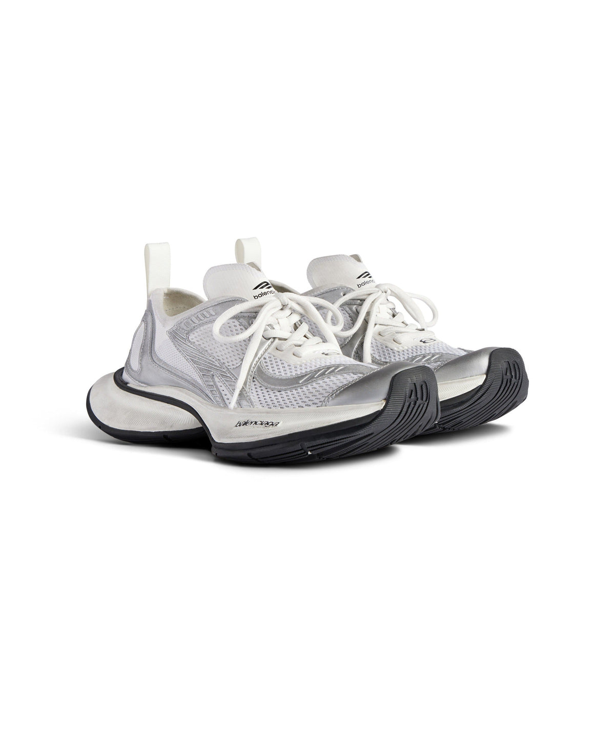 Circuit Sneakers - White & Silver