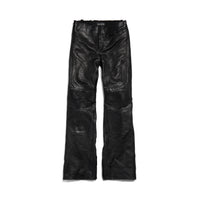 Low Waist Biker Pants - Black