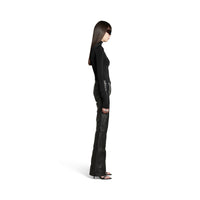 Low Waist Biker Pants - Black