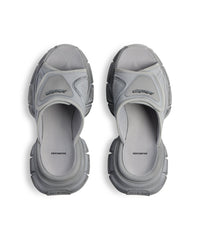 3XL Slide Sandals - Grey & Black