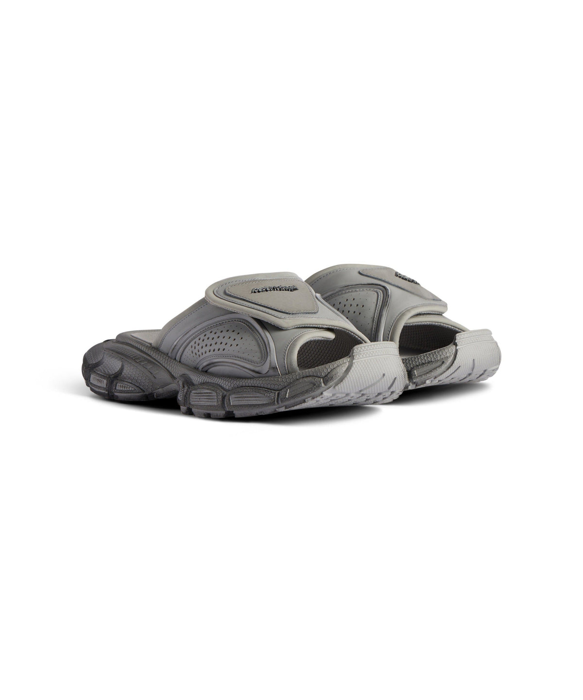3XL Slide Sandals - Grey & Black