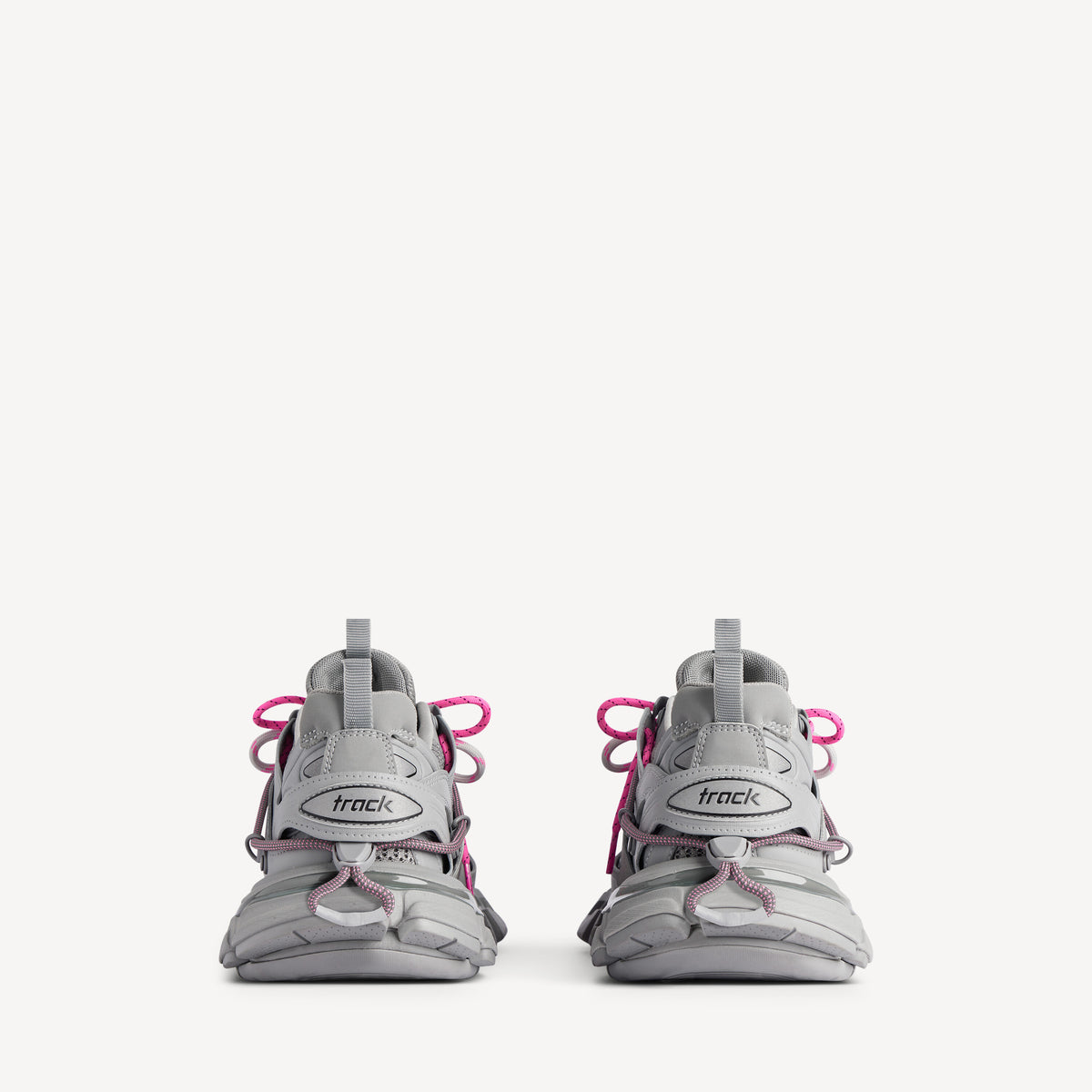 Track Trail Laces Sneakers - Grey & Pink