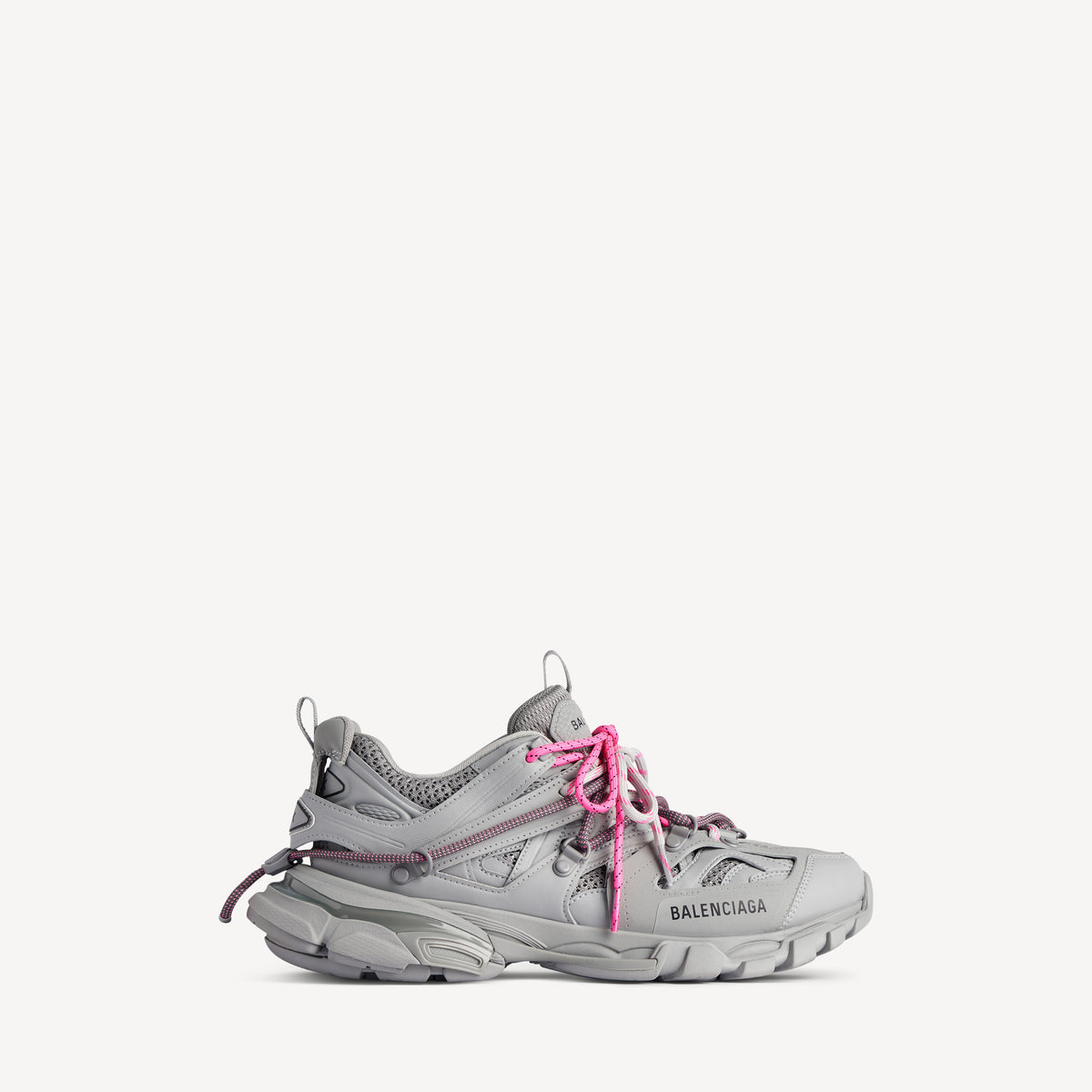 Track Trail Laces Sneakers - Grey & Pink