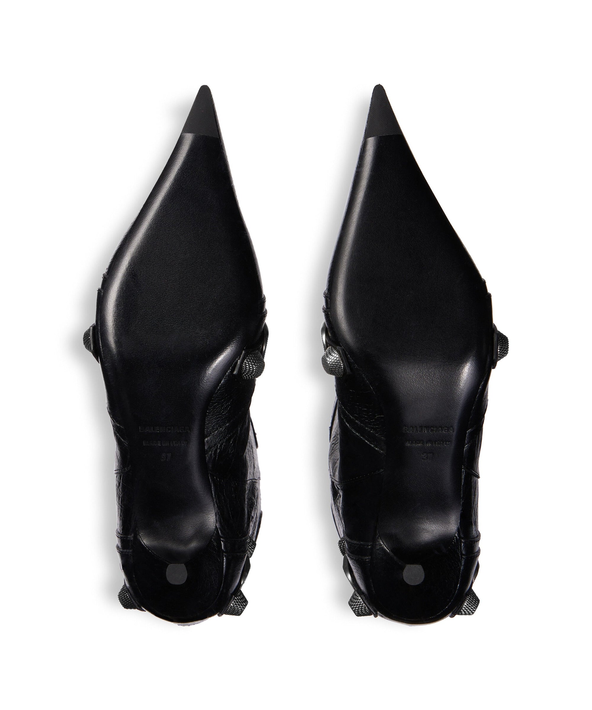 Cagole Wide 50 Booties - Black & Silver