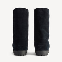 Alaska Fur High Boots - Black