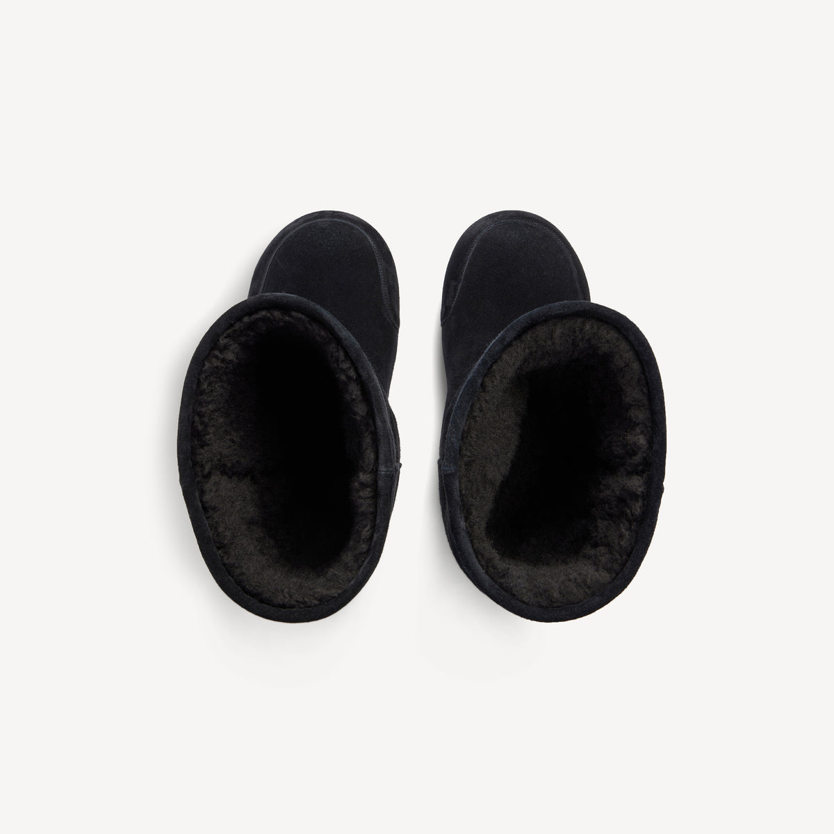 Alaska Fur High Boots - Black