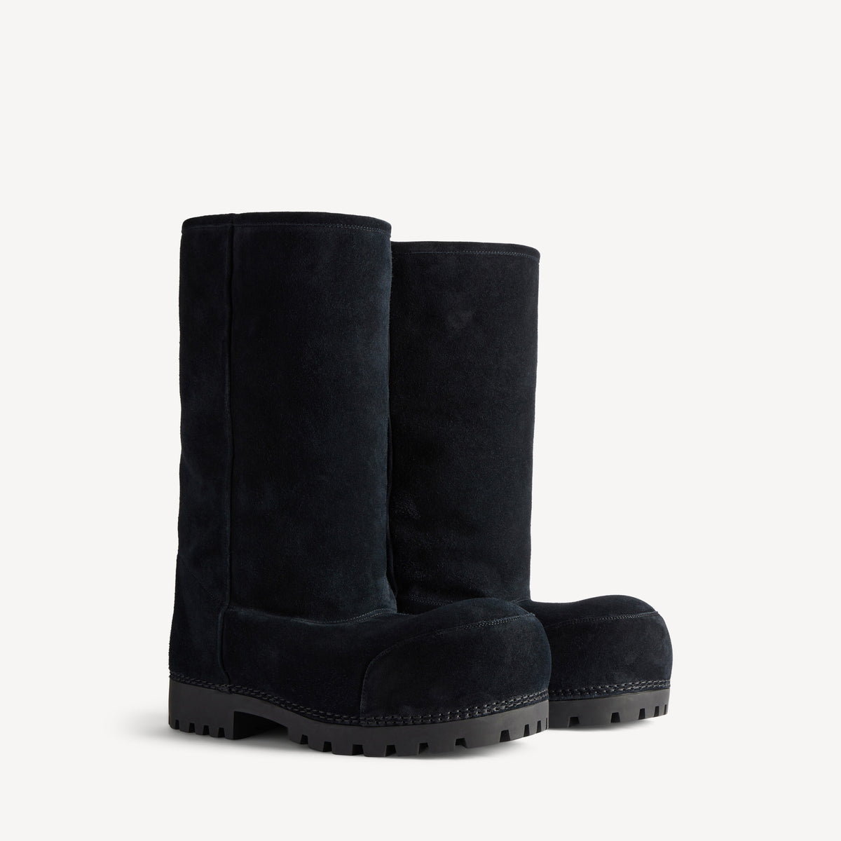 Alaska Fur High Boots - Black