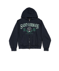 Saint Germain Zip-Up Hoodie - Navy