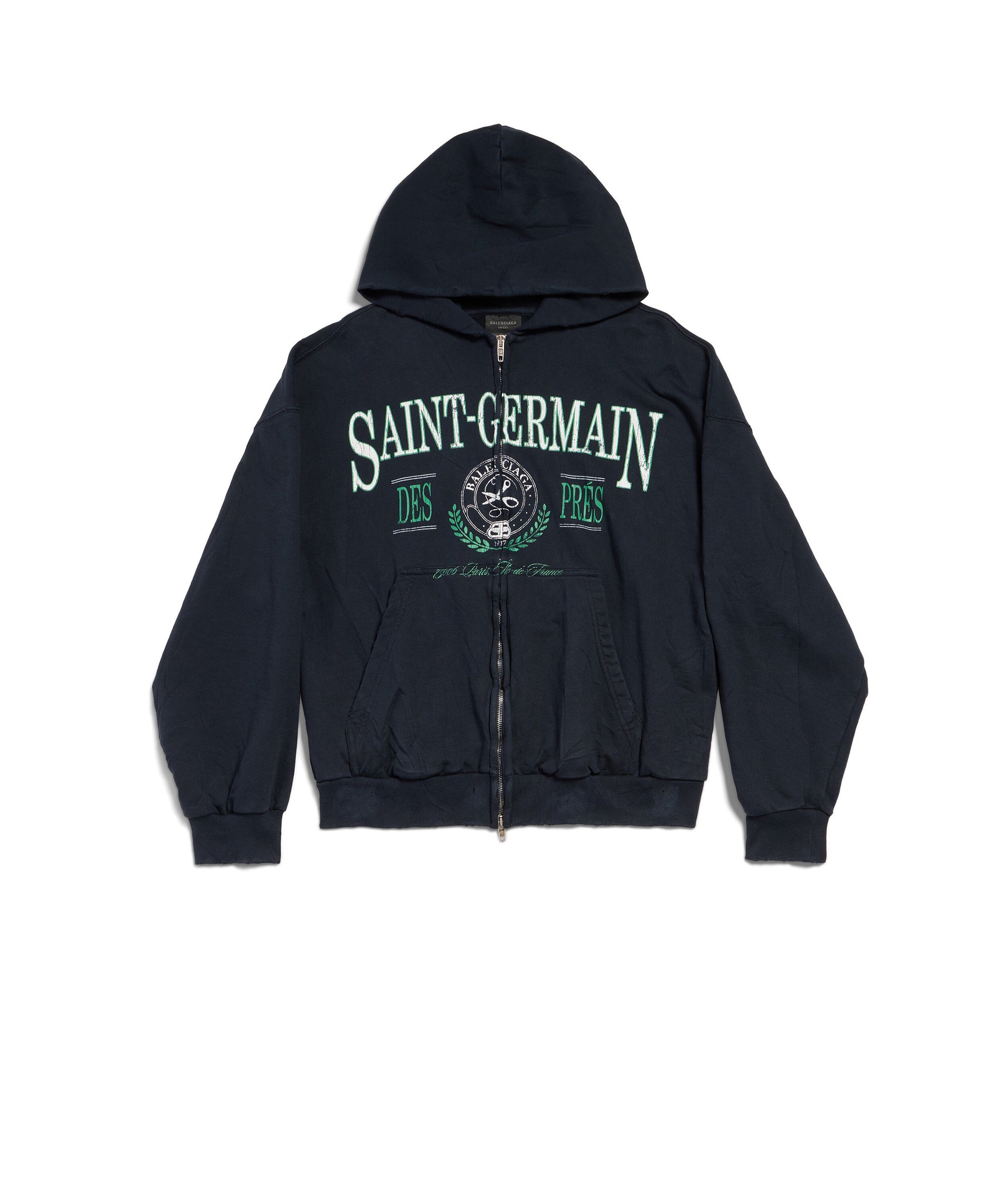 Saint Germain Zip-Up Hoodie - Navy