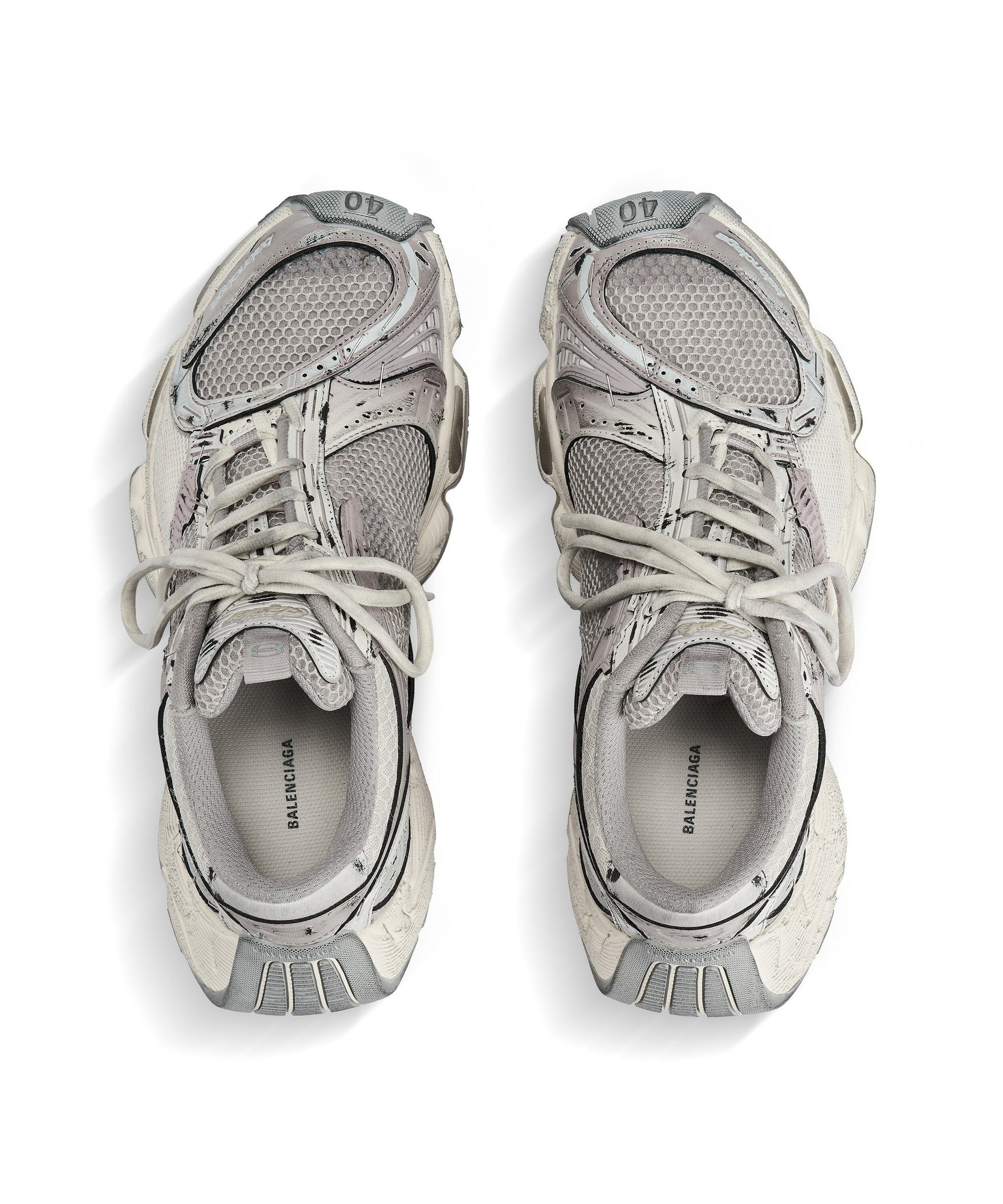 Stapler Sneakers - Beige & Grey
