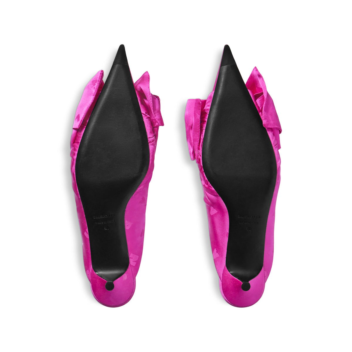 Knife Lavalière 40 Mules - Dark Pink