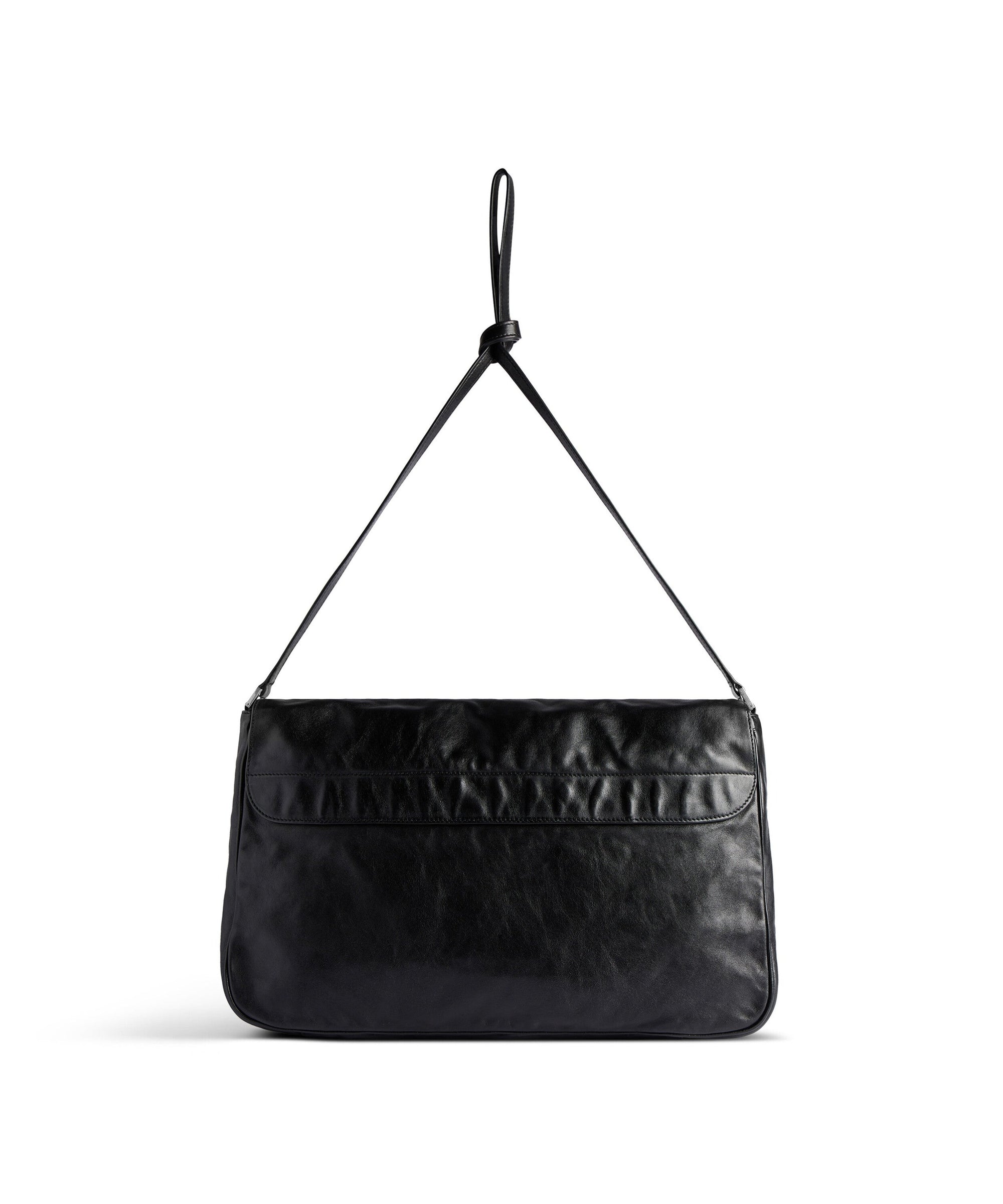 Grungy Messenger Bag Medium - Black